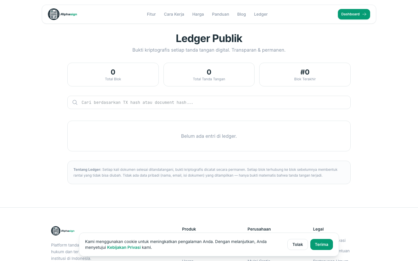 Blockchain ledger